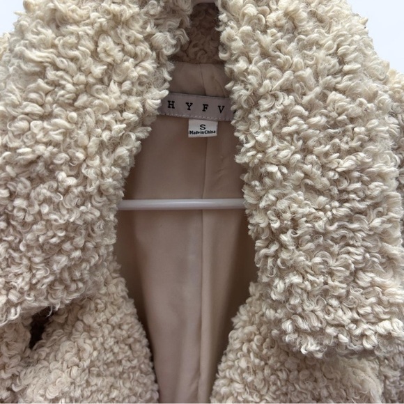 HYFVE Cream Teddy Jacket - Picture 3 of 3